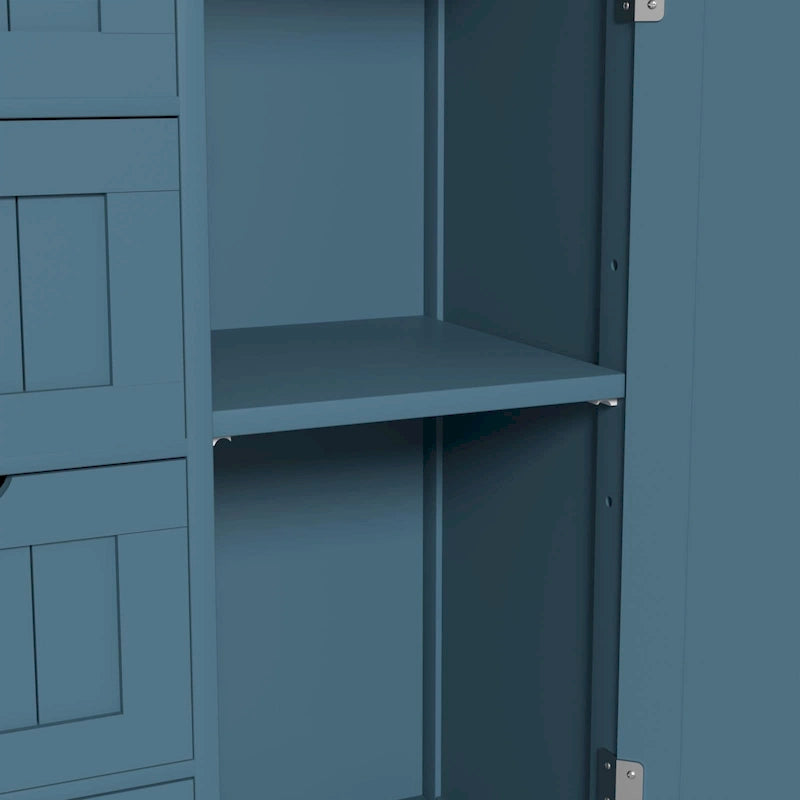 Bathroom Floor Storage Cabinet with 4 Drawers