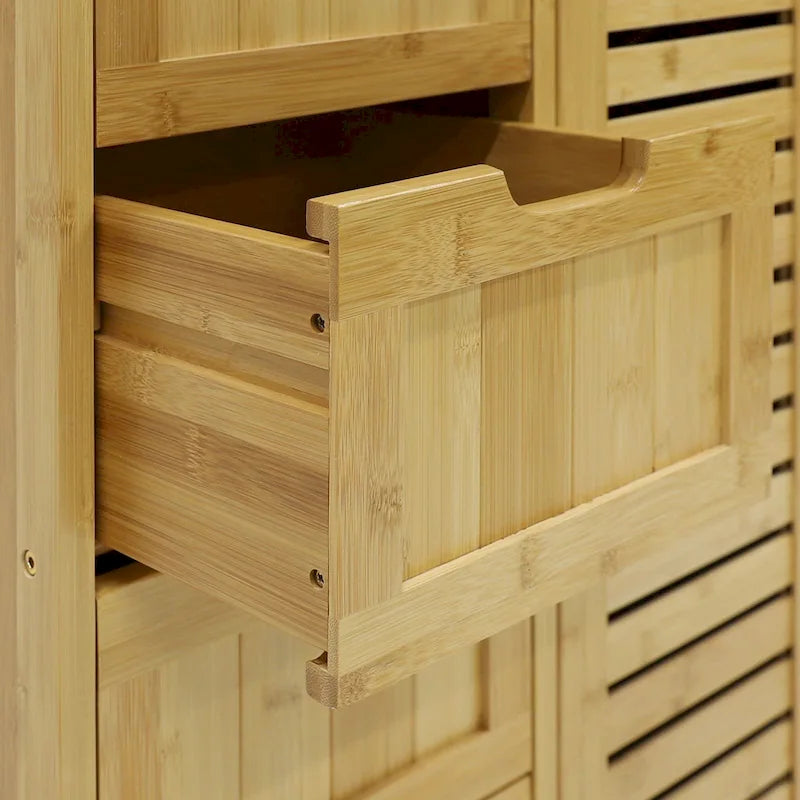 Bathroom Floor Storage Cabinet with 4 Drawers