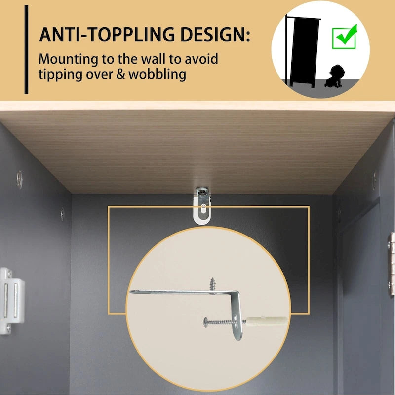 Bathroom Floor Storage Cabinet with 4 Drawers