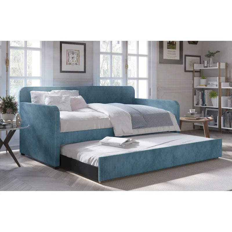 Twin Upholstered Daybed with Trundle