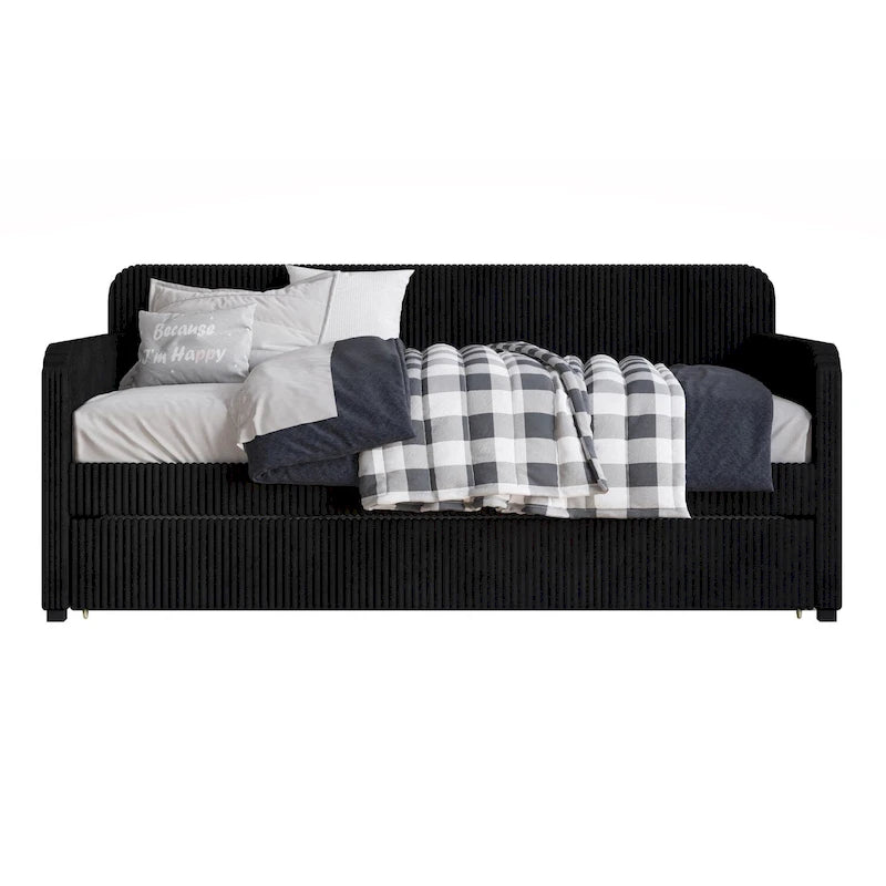 Twin Upholstered Daybed with Trundle