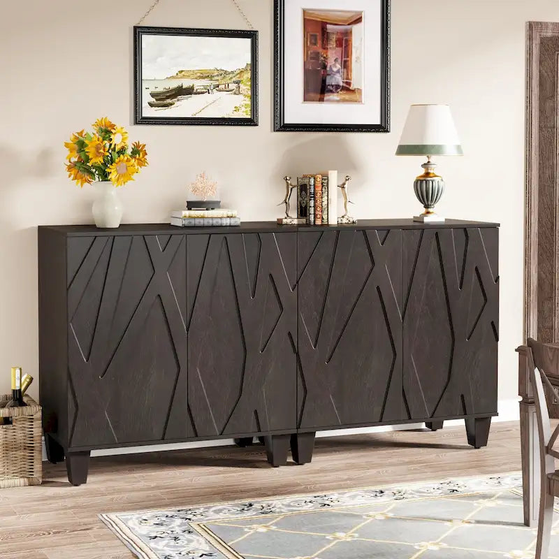 Large Sideboard Vintage Buffet Cabinet for Kitchen Dining Room