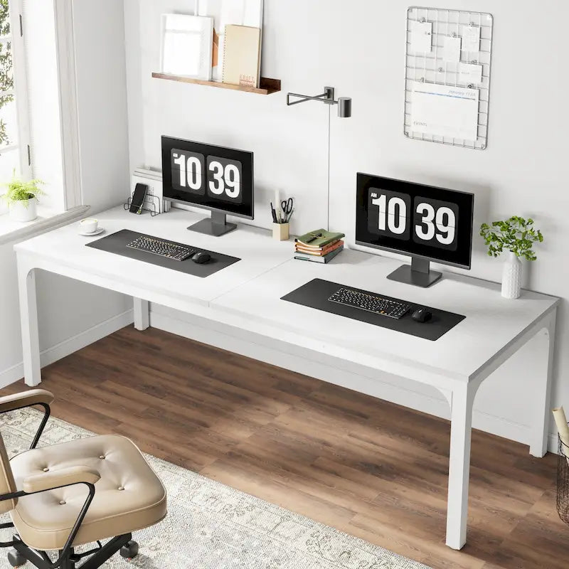 78.74 inch Extra Long 2 Person Double Computer Desk for Home Office