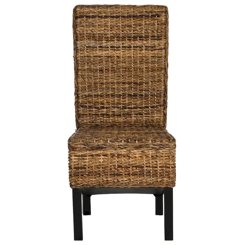 Natural Wicker Dining Chair (Set of 2) - 19 W x 22 D x 41 H - 19Wx22Dx41H