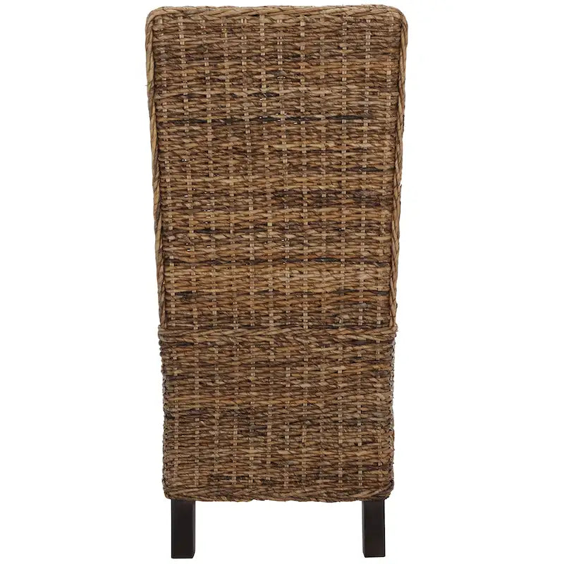 Esszimmerstuhl aus natürlichem Korbgeflecht (2er-Set) – 19 W x 22 D x 41 H – 19Wx22Dx41H