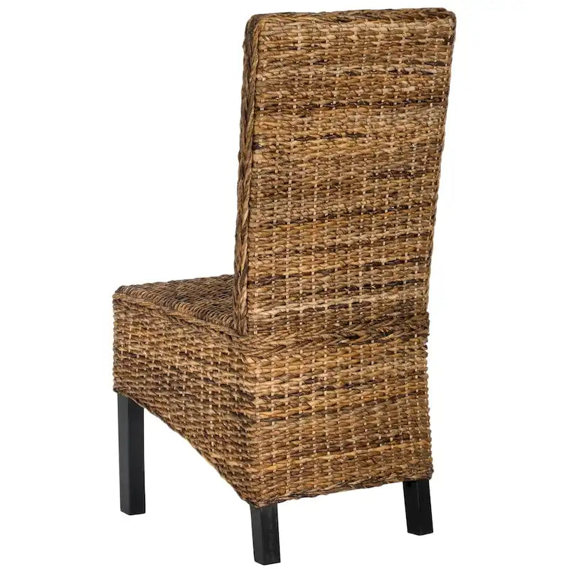 Esszimmerstuhl aus natürlichem Korbgeflecht (2er-Set) – 19 W x 22 D x 41 H – 19Wx22Dx41H