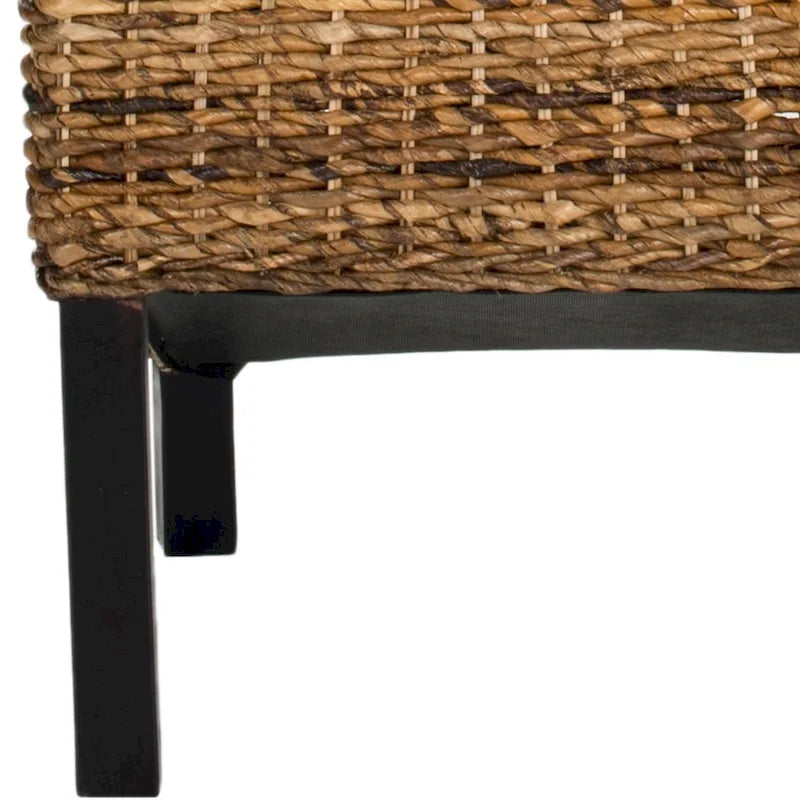 Esszimmerstuhl aus natürlichem Korbgeflecht (2er-Set) – 19 W x 22 D x 41 H – 19Wx22Dx41H