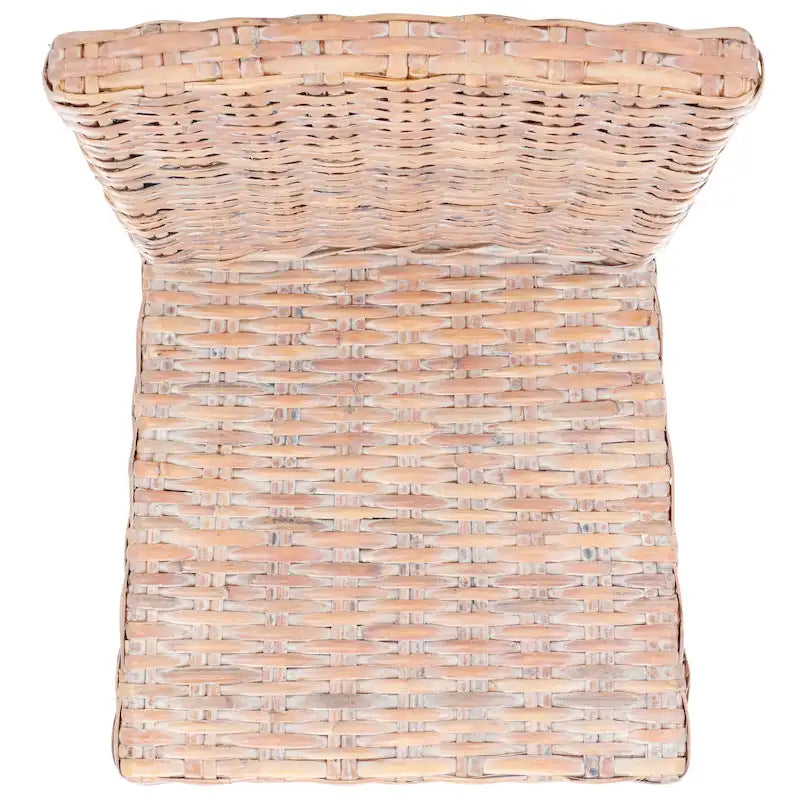 Esszimmerstuhl aus natürlichem Korbgeflecht (2er-Set) – 19 W x 22 D x 41 H – 19Wx22Dx41H