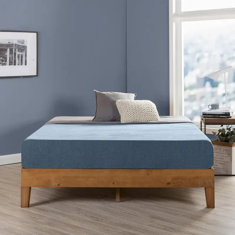 Solid Wood 12-inch Platform Bed Frame