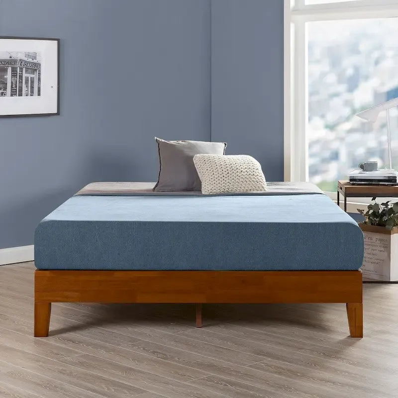Solid Wood 12-inch Platform Bed Frame