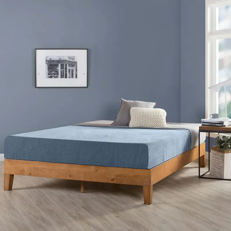 Solid Wood 12-inch Platform Bed Frame