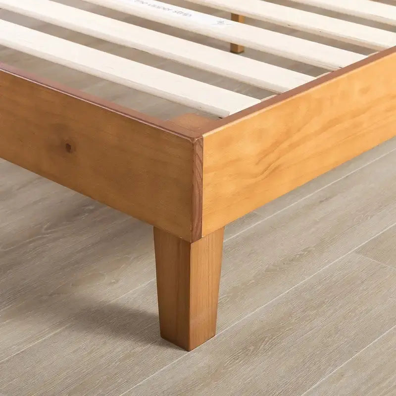 Solid Wood 12-inch Platform Bed Frame