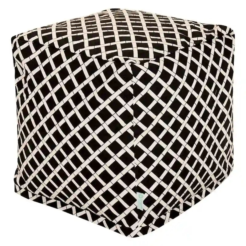 Bamboo Indoor / Outdoor Ottoman Pouf Cube