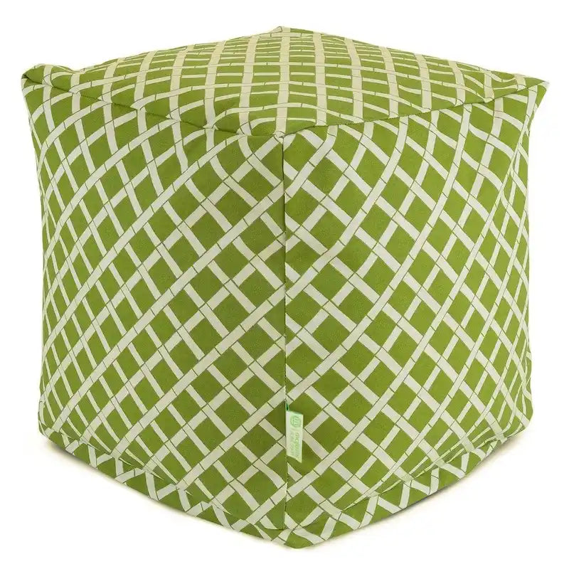 Bamboo Indoor / Outdoor Ottoman Pouf Cube