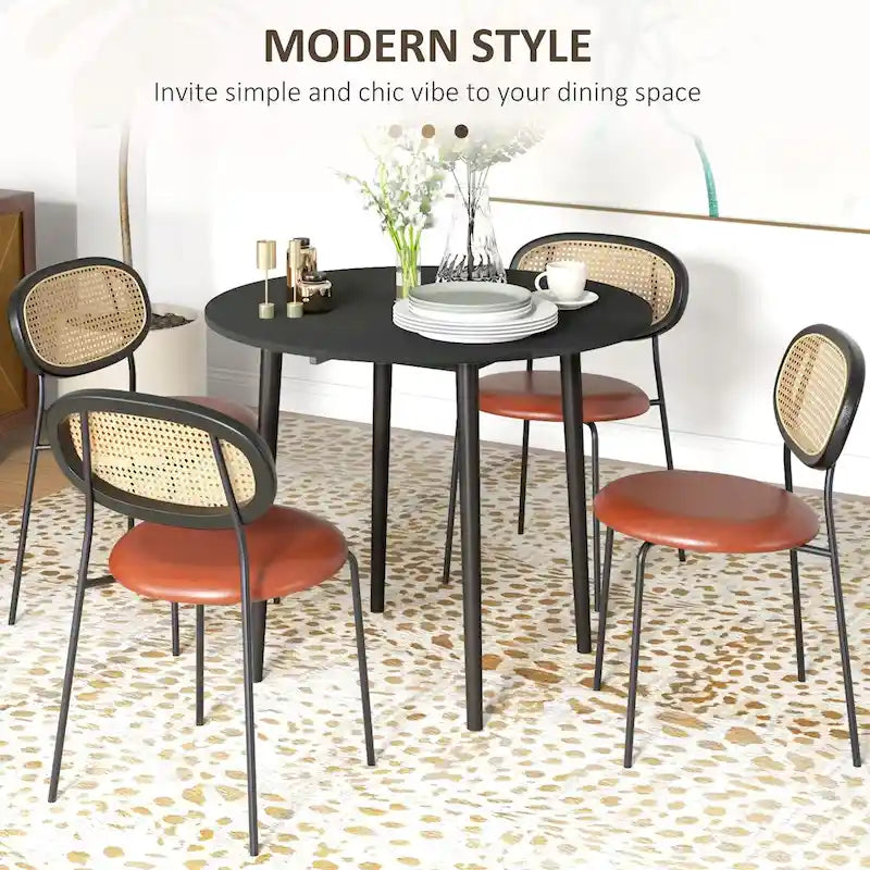 Mesa de comedor redonda plegable de 35, mesa extensible plegable para espacios pequeños, mesa de cocina pequeña con patas de madera maciza