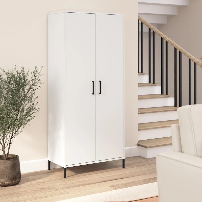 Tall Storage Cabinet with Doors by