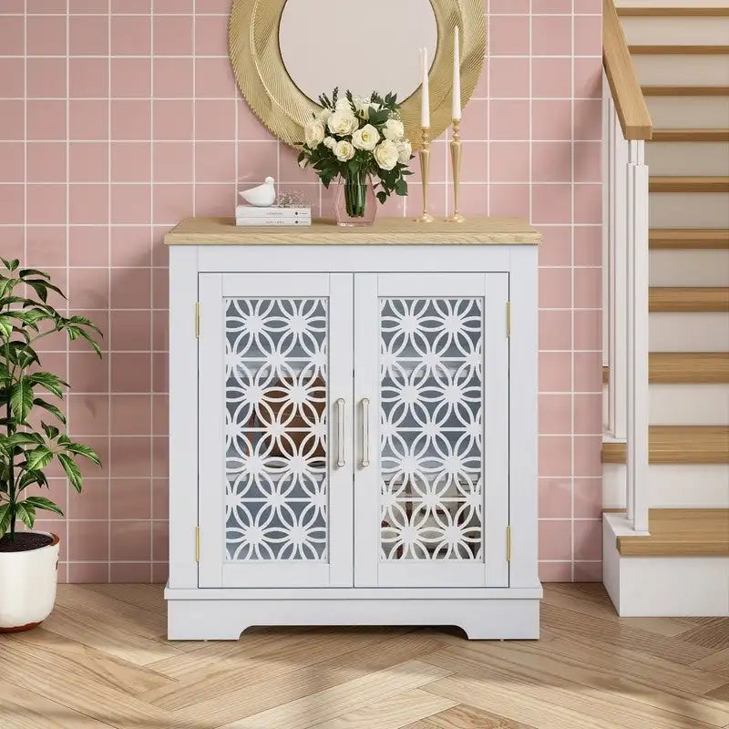 Rustikaler 31-Zoll-Akzentschrank zur Aufbewahrung für Bad und Schlafzimmer