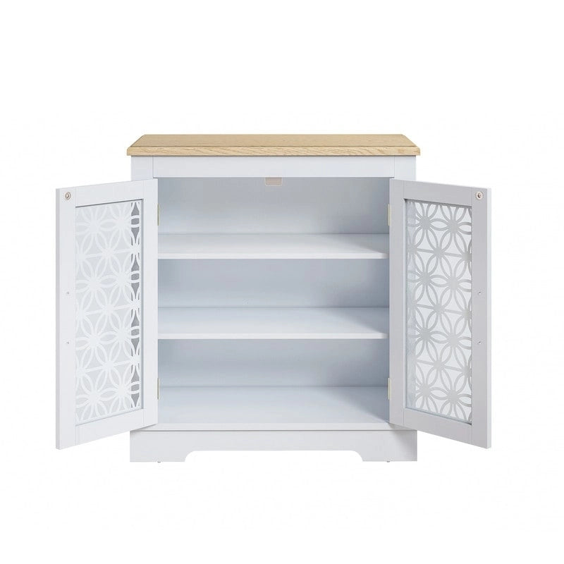 Rustikaler 31-Zoll-Akzentschrank zur Aufbewahrung für Bad und Schlafzimmer