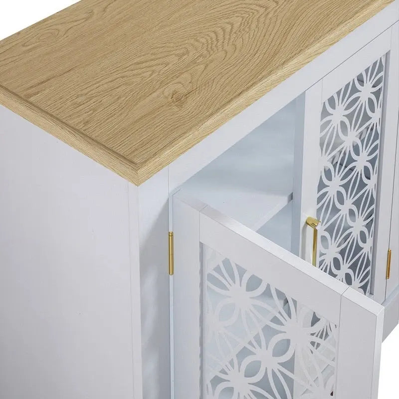 Rustikaler 31-Zoll-Akzentschrank zur Aufbewahrung für Bad und Schlafzimmer